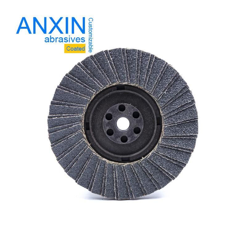 4" Flap Disc in Double Flaps with Nylon Backing with M10 Thread