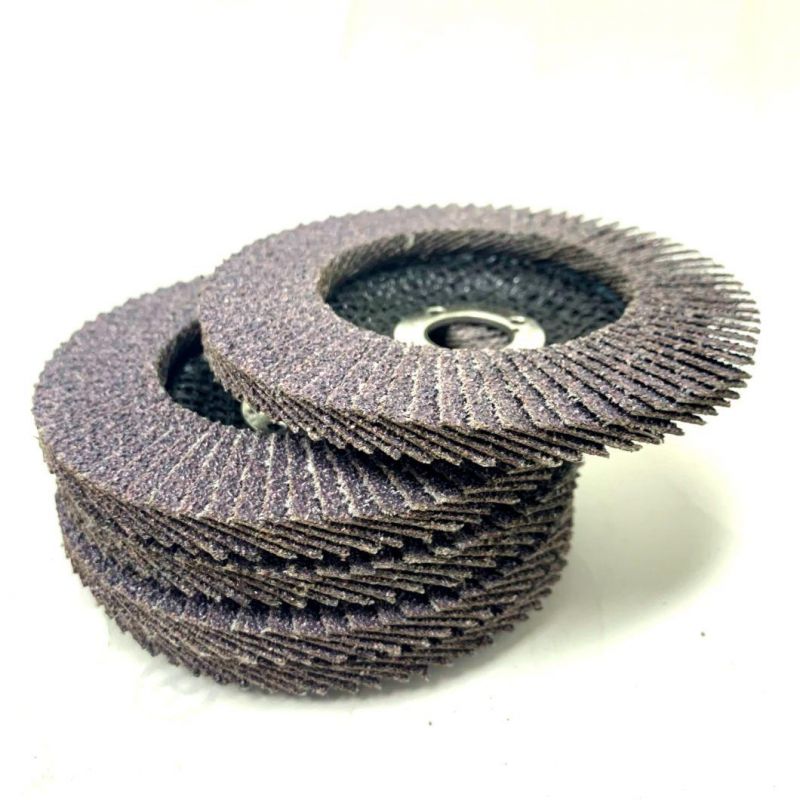 100mm High Quality Purple Ceramic Grain Abrasive Sanding Flap Disc with Factory Price for Wood Metal Alloy Iron Stainless Steel Polishing as Grinding Tooling