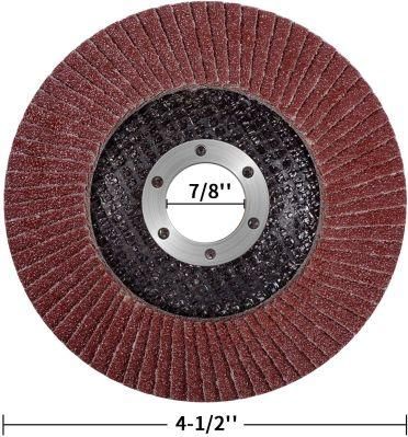 Power Tools 4 1/2 Inch Flap Disc Angle Grinder Sanding Disc 40 60 80 120 Grit Flap Sanding Disc