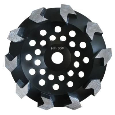 Arrow Shape Segment Diamond Grinding Cup Wheel for Concrete and Mortor