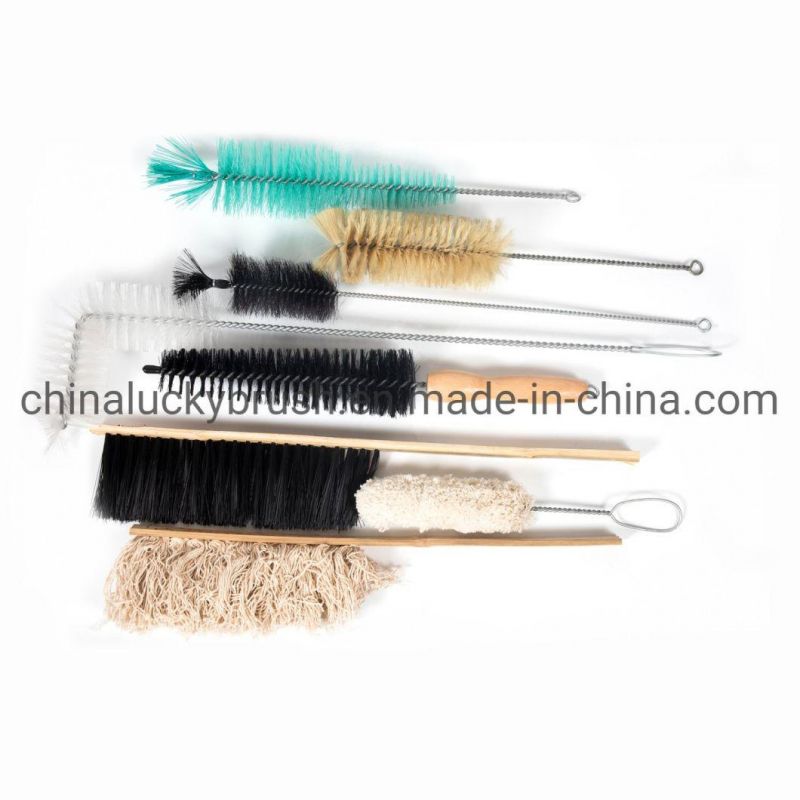 Nylon Bottle Tube Orifice Cleaning Brush /Steel Wire Handle Cleaning Rust Removal Deburring Brush (YY-976)
