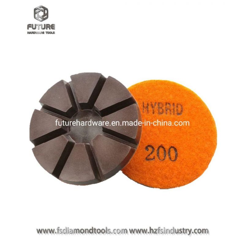 3" Premium Quality Ceramic Bond Transition Polishing Pads for Concrete Scratches Removal