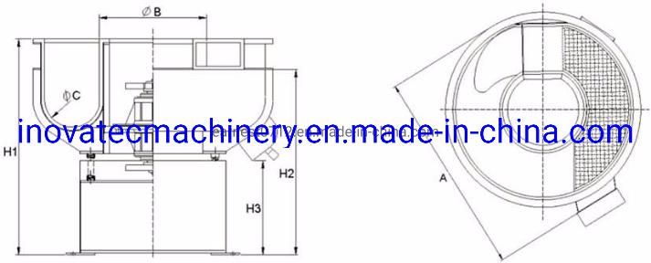 Bowl Shape Surface Deburring Vibratory Finishing Polishing