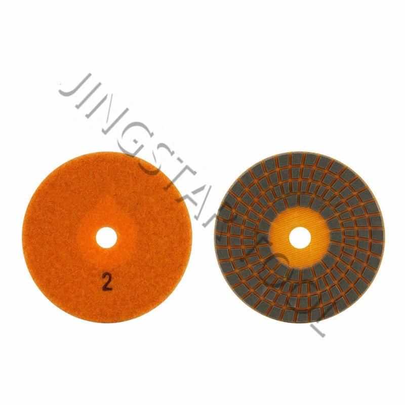 4 Steps Dry Polishing Pad for Granite Quartz Ceramic Concrete and Glass