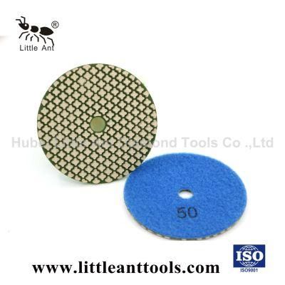 3 Inch Diamond Flexible Super Dry Polishing Pads for Granite/Concrete/Marble