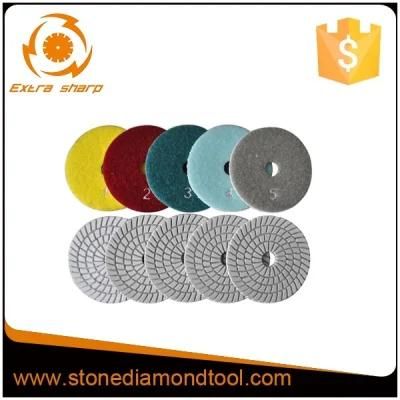 5-Step Wet Used Polishing Pads for Stone Polishing