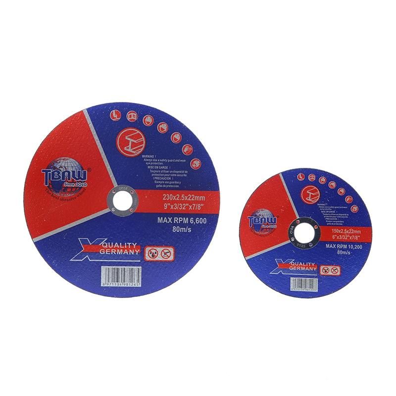 4 1/2 Inch 1.0mm Cutting Wheel and Disco Abrasivo De 115 mm for Metal China Economico Disco De Corte