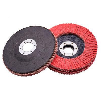 14&quot; 60# Imported Red Ceramic Flap Disc with More Safe for Angle Grinder