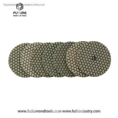 Factory Direct Sell 5 Inch Honeycomb Diamond Dry Concrete Polishing Pads