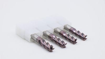 HRC45 HRC55 HRC65 High Quality 4 Flutes Square Tungsten Solid Carbide End Mills