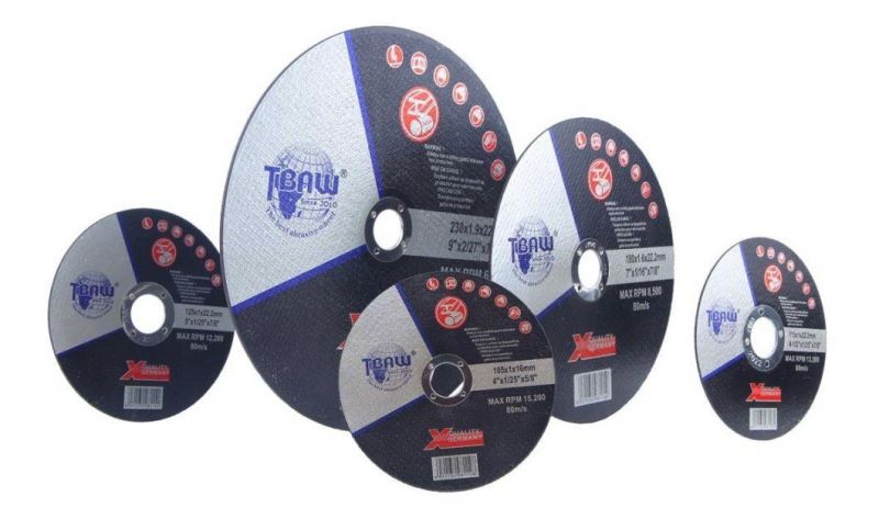 China Fabrica Professional Desde 1995 Marca Tbaw 180*1.6*22mm Super Delgado Disco De Corte Factory Direct Sale Abrasive Cutting Disc Cutting Wheel for Inox