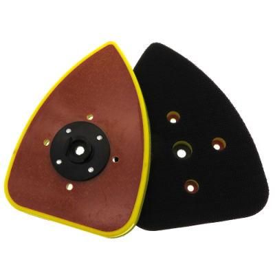 90X135mm Hook and Loop 5-Hole Triangle Sanding Pad for Polishing Grinding