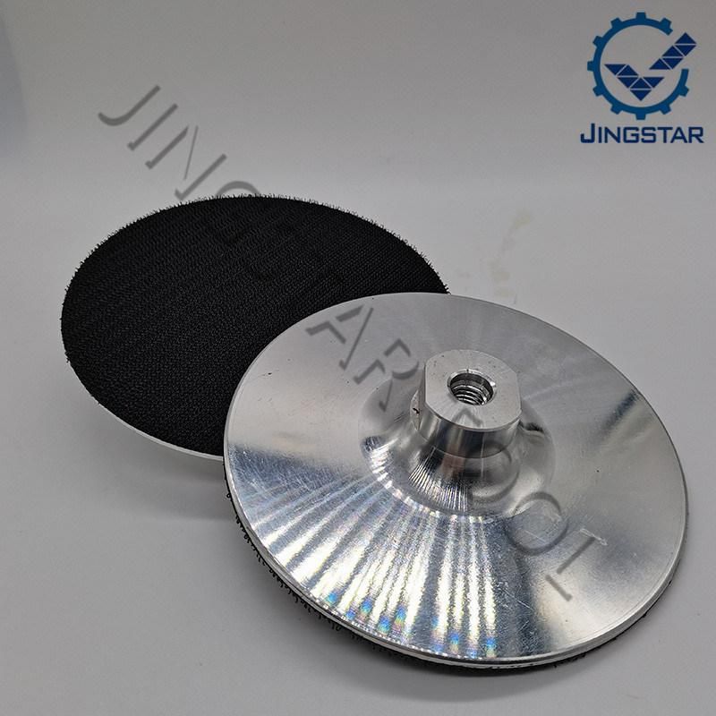 3"/4"/5" Ultra-Thin Aluminum Backer Pads M14 5/8-11 Thread Backer Holder Pad for Surface or Straight Edge Polishing 1PC