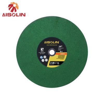 Manufacturer Supply Abrasive 355X2.5X25.4mm Cut off Fiber Disc Wear-Resistant Cutting Wheel