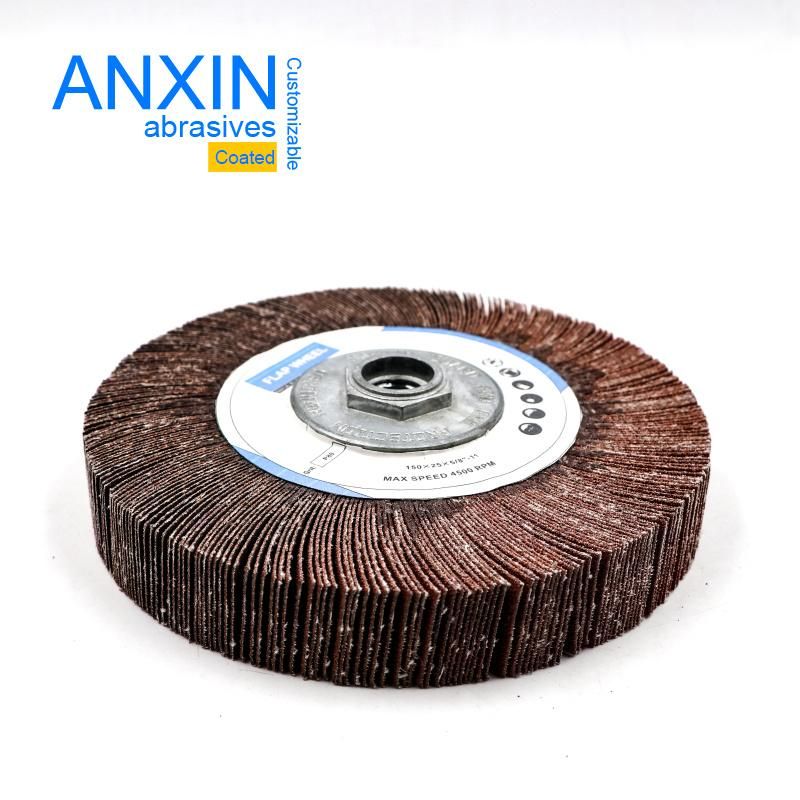 No Chuck Flap Wheel with Thread Screw Bore