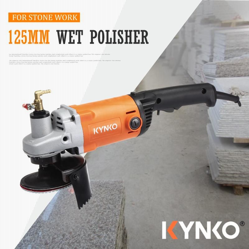 Kynko Factory 125mm/5" 1400W 0-8500rpm Wet Angle Grinder with Variable Speed for Marbles (KD25)
