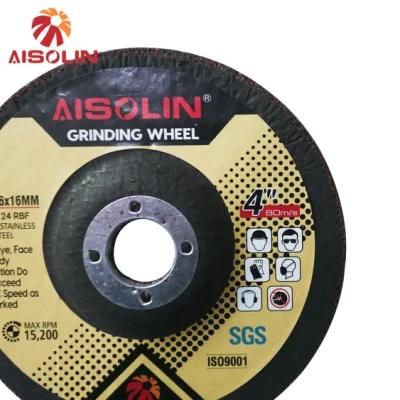 4 Inch Custom T27 Black 100mm Resin Abrasive Grinding Wheels
