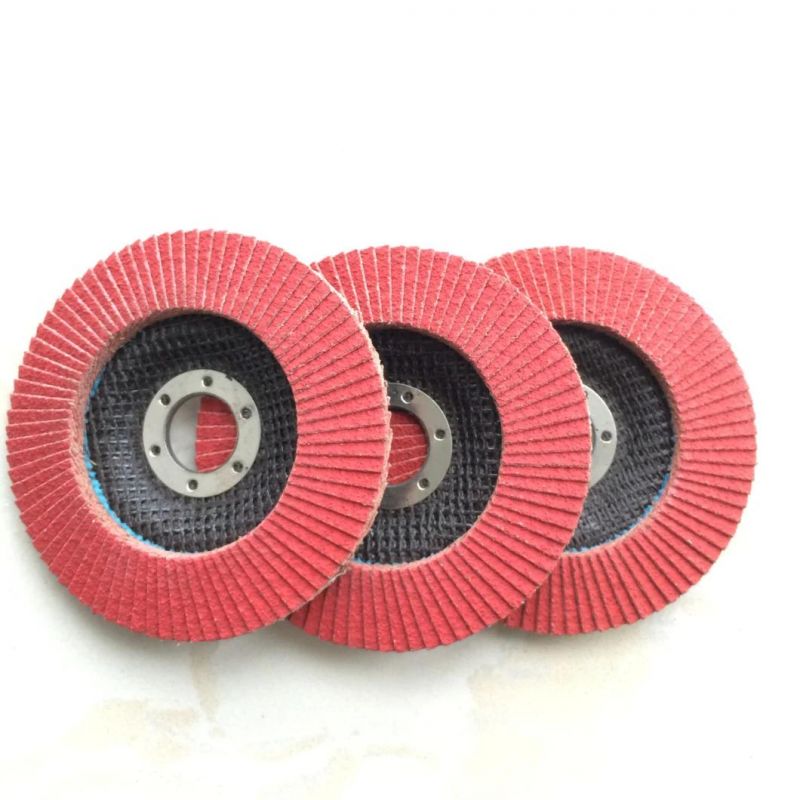 High Quality Wear-Resisting Abrasive Tool 4"-7" Ceramic Grain Flap Disc for Grinding Stainless Steel and Metal