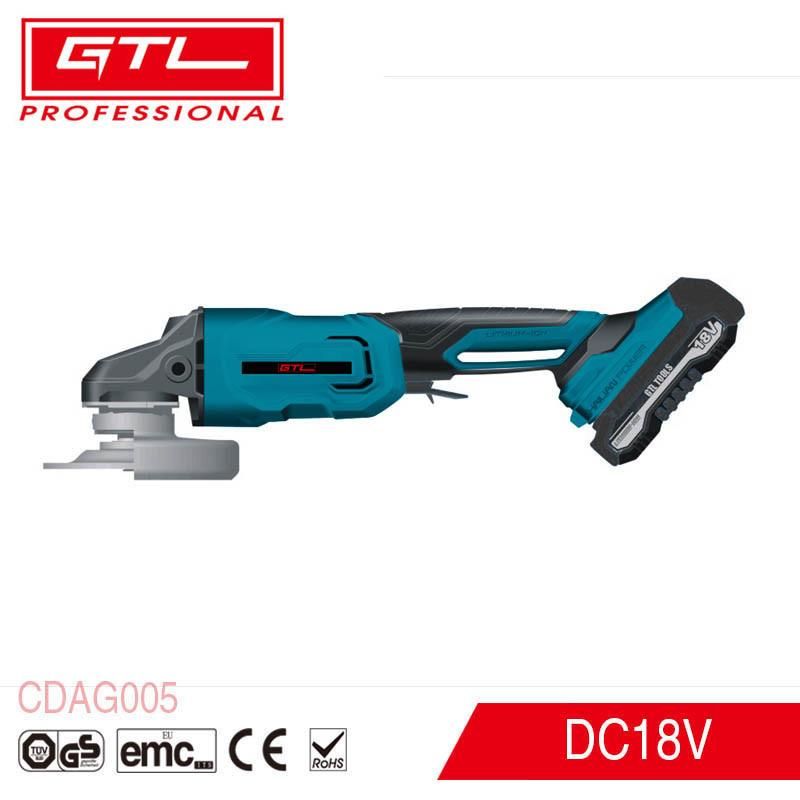 18V 8000rpm Cordless Grinder Tool, 115mm Li-ion Brushless Motor Angle Grinders for Cutting & Grinding with 1PC Wrench, 1PC Disc, 1PC Handle (CDAG005)