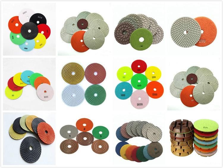 4 Inch D100mm 4 Steps Concrete Floor Polishing Grinding Wheel Sharp Resin Polishing Pad for Floor Grinding Machine