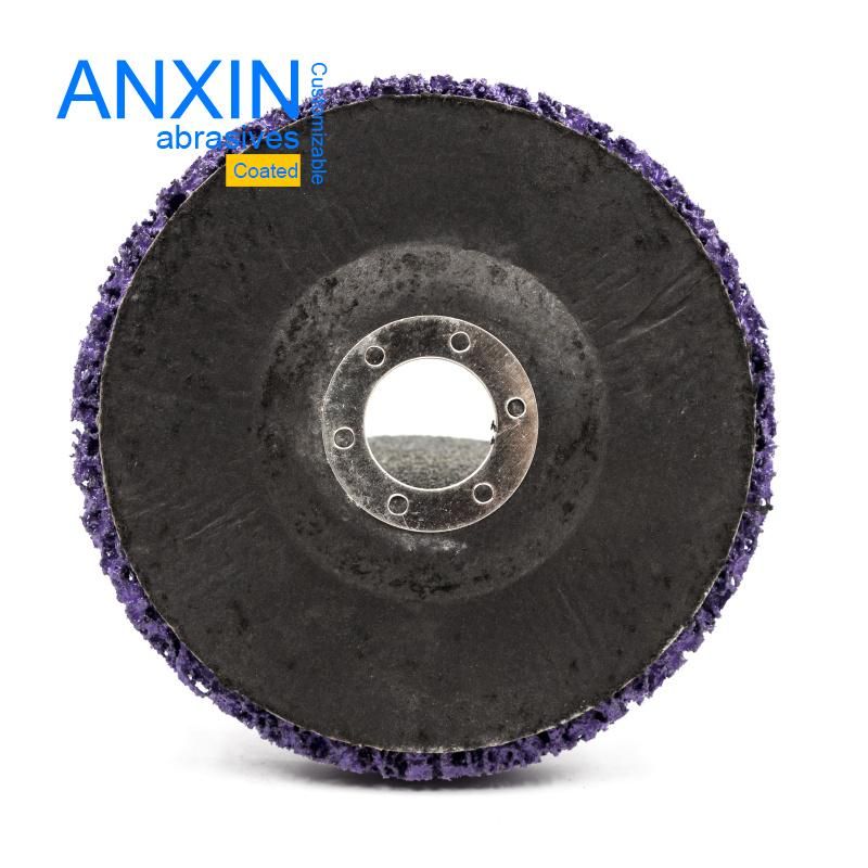 Polyweb Strip and Celan Flap Disc with Reinforced Fiberglass Backing