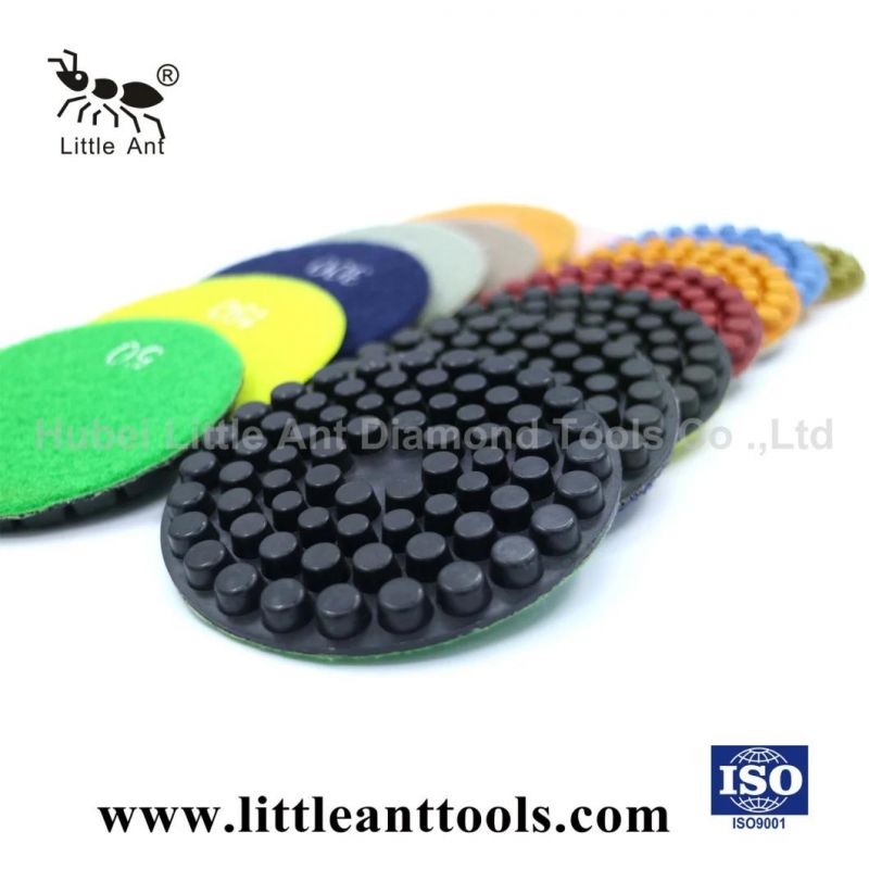 Helical Tooth Resin Bond 6mm Thickness Diamond Concrete Polishing Pad