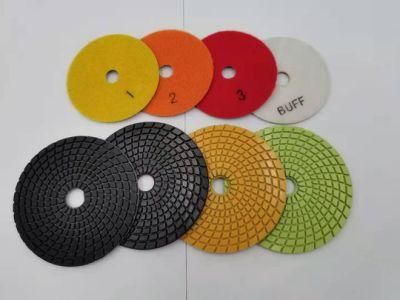 125mm Abrasive Tool Wet White Diamond Polishing Pads