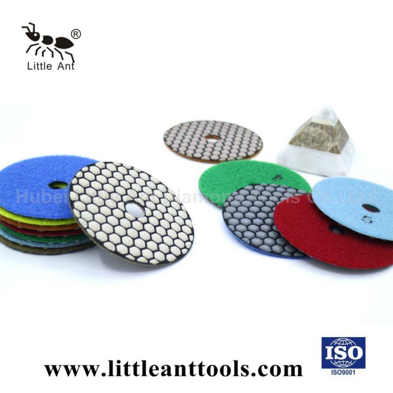 4" B Hexagon Dry Polishing Pad