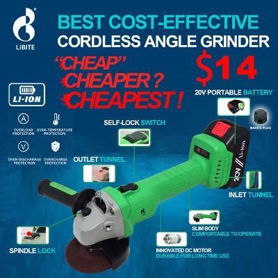 20V Lithium Battery Cordless Angle Grinder