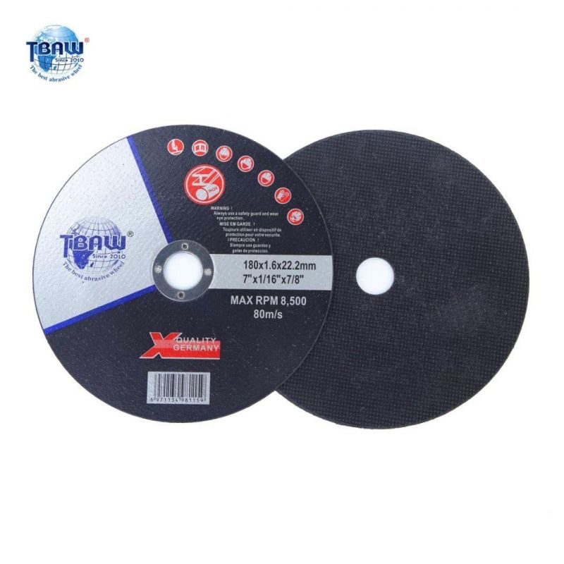 Factory Directly Sell 7" 180X1.6X22mm T41 Super Thin Cutting Disc for Metal