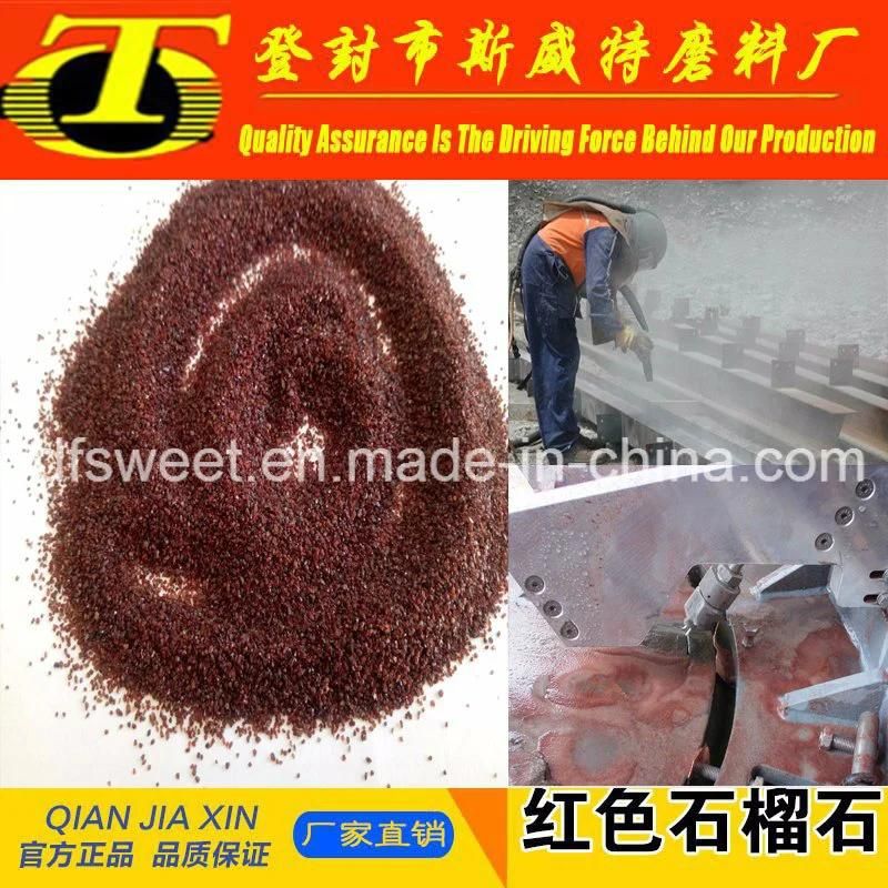 Red Garnet Sand for Sandblasting and Waterjet Cutting