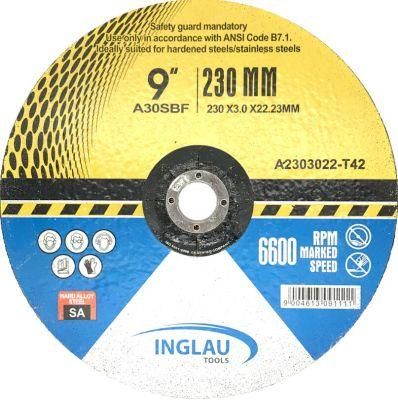 9&quot;-230mm High Quality Depressed Center Cutting Wheel
