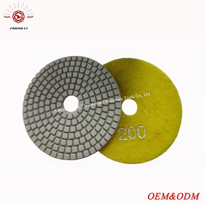 100 mm Factory Polishing Pad Abrasive Tool for Granite Slabs