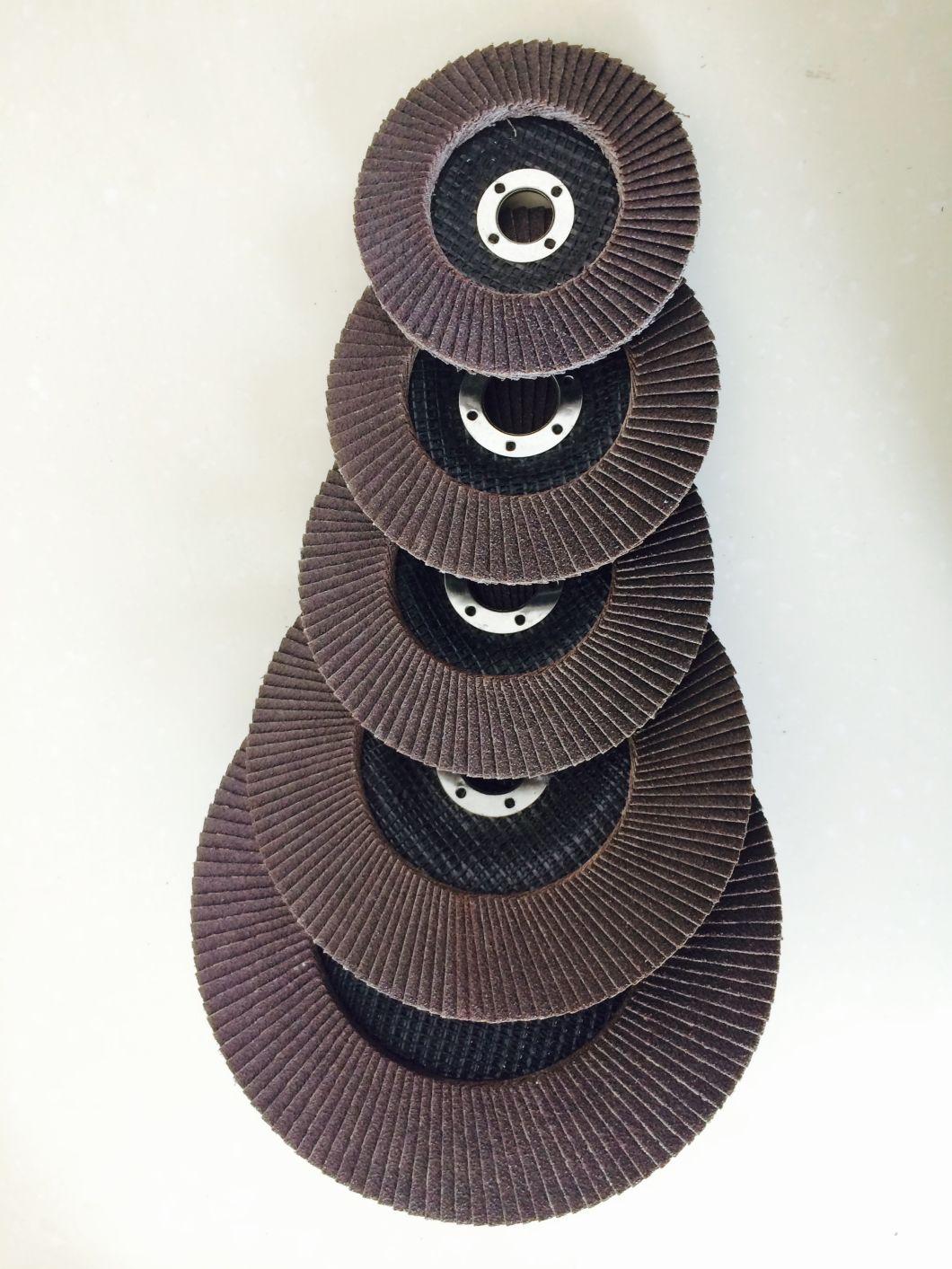 Black Flap Disc with Calcined Aluminium Oxide for Polishing