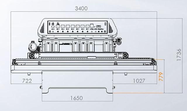 Automatic Horizontal Multi-Function Glass Beveling Round Polishing Edge Machine Good Factory Price