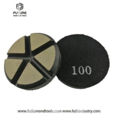 3&quot;80mm Ceramic Bond Polishing Pads for Concrete Floor Polishing