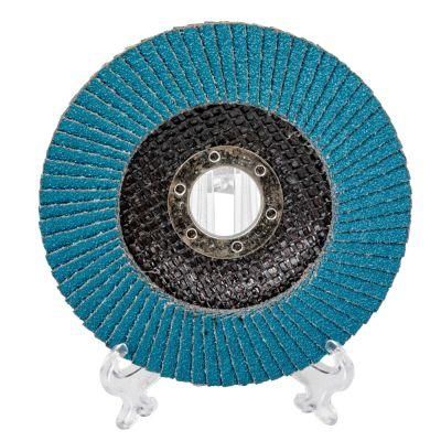 High Density Calcined Zirconia Flap Disc 115mm Grit 80 for Angle Grinder