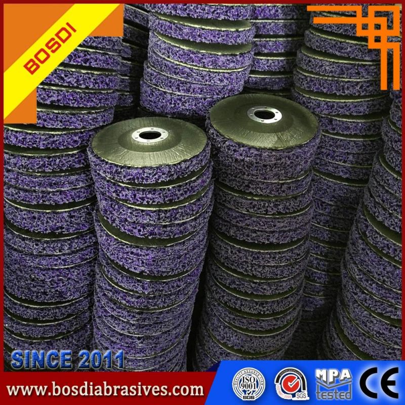 100mm Bosdi Clean Strip Disc (CNS), Red flap Disc,Flap Disc,flap wheel,grinding disc for welding and painting and polishing Rust,car′s body,greasy dirt,no noise