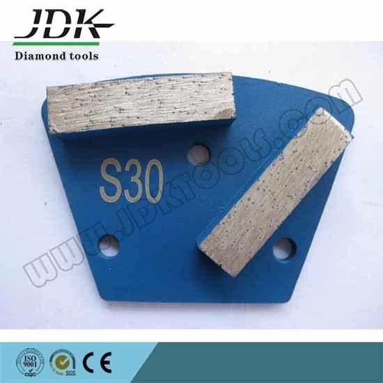 Double Rectangle Segment Diamond Trapezoid Grinding Plates