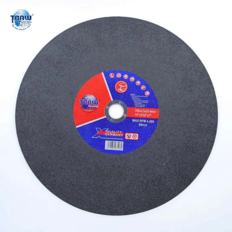 Hot Sale 350X2.5X25.4mm Cutting Disc Single Net Cutting Wheel 14 Inch for Metal Steel Iron Resin Bond Metal Cutting Disc 14" 350X2.5X25.4mm Abrasive Cutting Wh