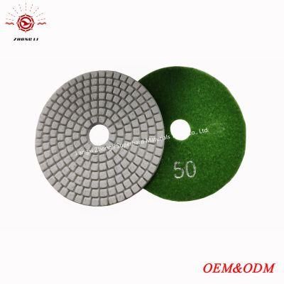 80mm Resin Polishing Pads for Grinding Marble Slabs