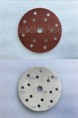 P60 80 Red Aluminium Oxide Sanding Paper Disc