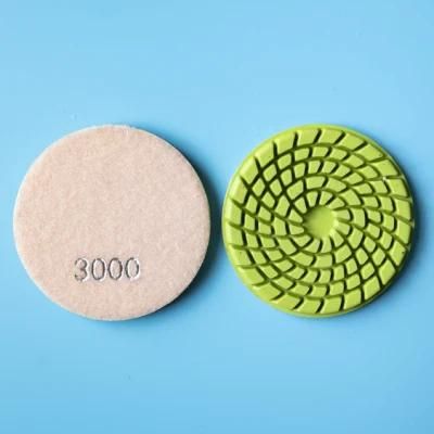 100 mm/4 Inch 7 Steps Wet Polishing Pads for Marble/ Granite