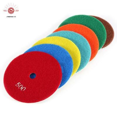 4 Inch Wet Floor Diamond Polishing Pad for Granite Polishing