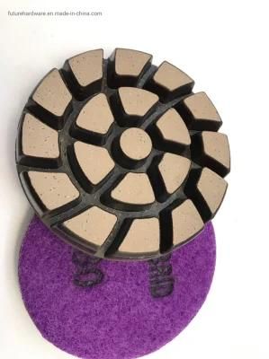 3 Inch Cooper Transitional Resin Puck Concrete Polishing Pads