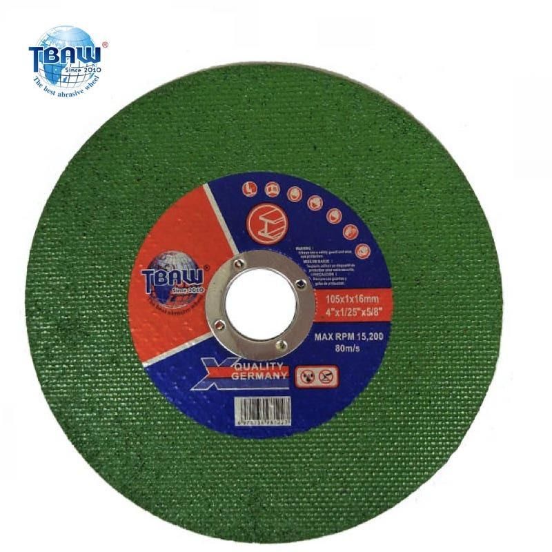 105X1mm Supperthin Reinforced Abra Cutting Disc Cutting Disc Metal Cutting Disc and Depressed Center Grinding Wheel Brand India Market Yuri Cutting Wheel