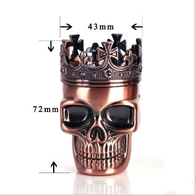 3 Parts Zinc Alloy Dry Herb Tobacco Grinder