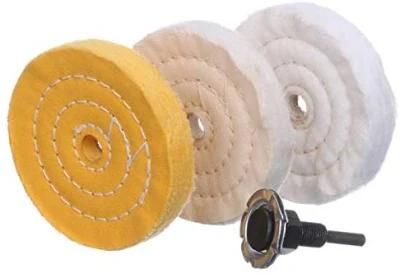 White and Yellow Cloth Buffing Wheel for Jewelry Polishing