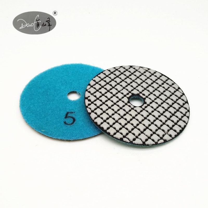 Daofeng 3inch 80mm Dry Polishing Pads for Marble Quartz (Plum)