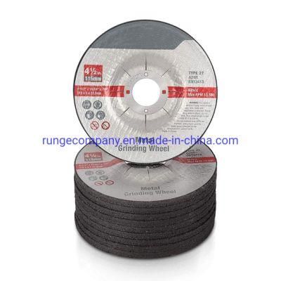 Power Tools Long Lasting Aluminum Oxide Abrasive Grinding Disc Grinding Wheels 4.5&quot;